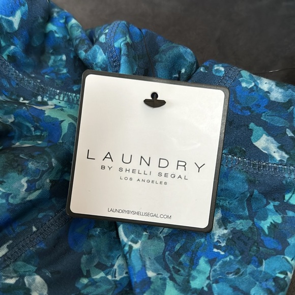 Laundry by Shelli Segal blue print leggings size small - Picture 6 of 11